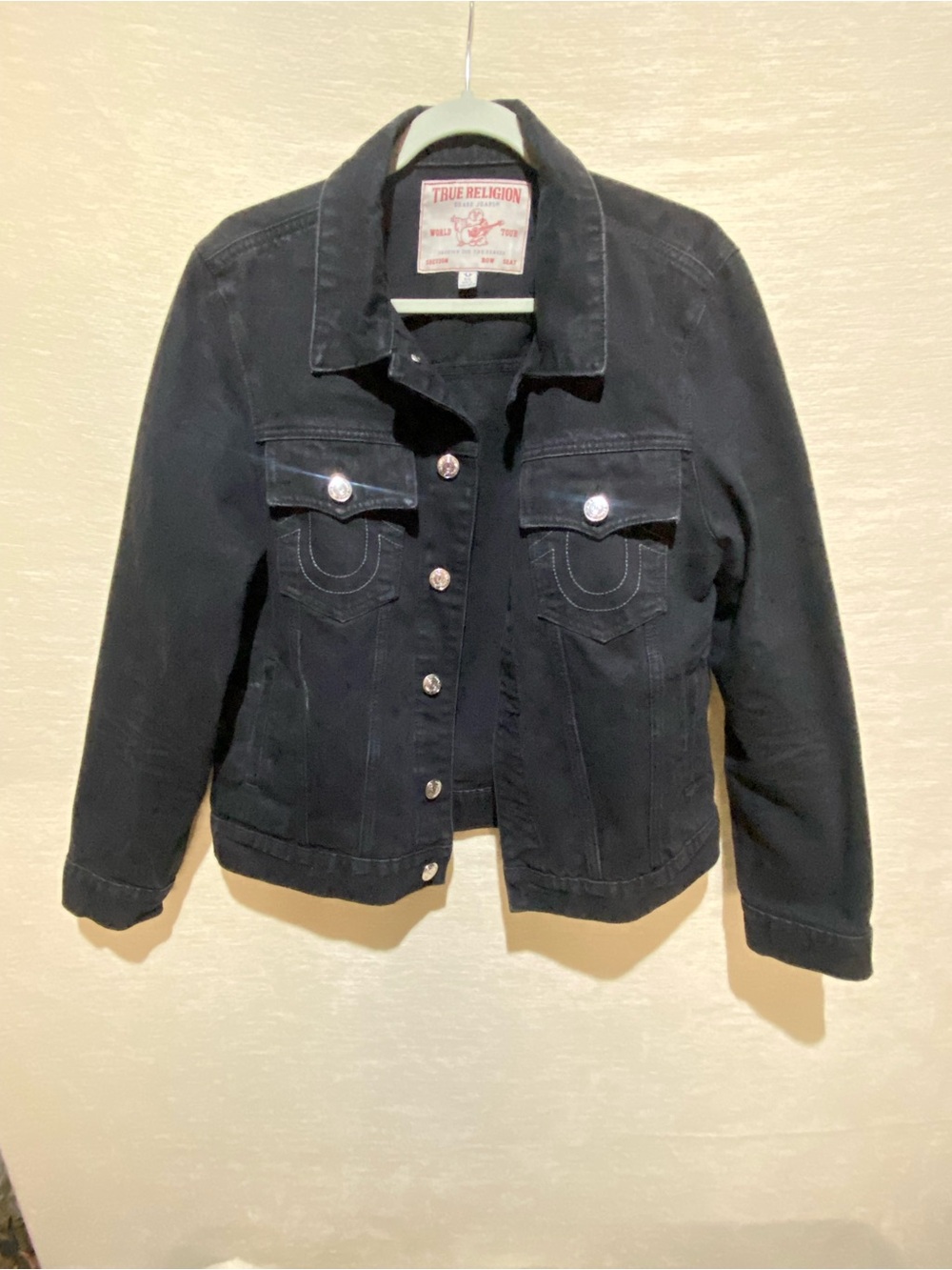 True Religion Kids Black Denim Trucker Jacket